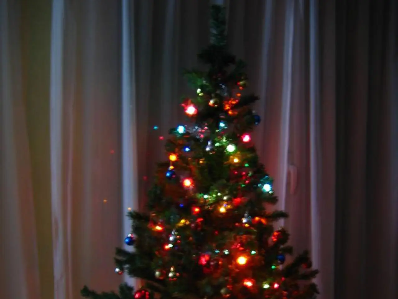Holiday-themed Porch Featuring Red and Green Decorations for Chrsitmas Celebrations