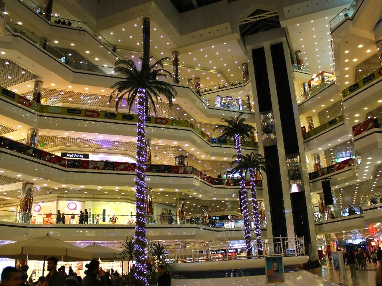 Celebration of New Year's Eve with a mobile device