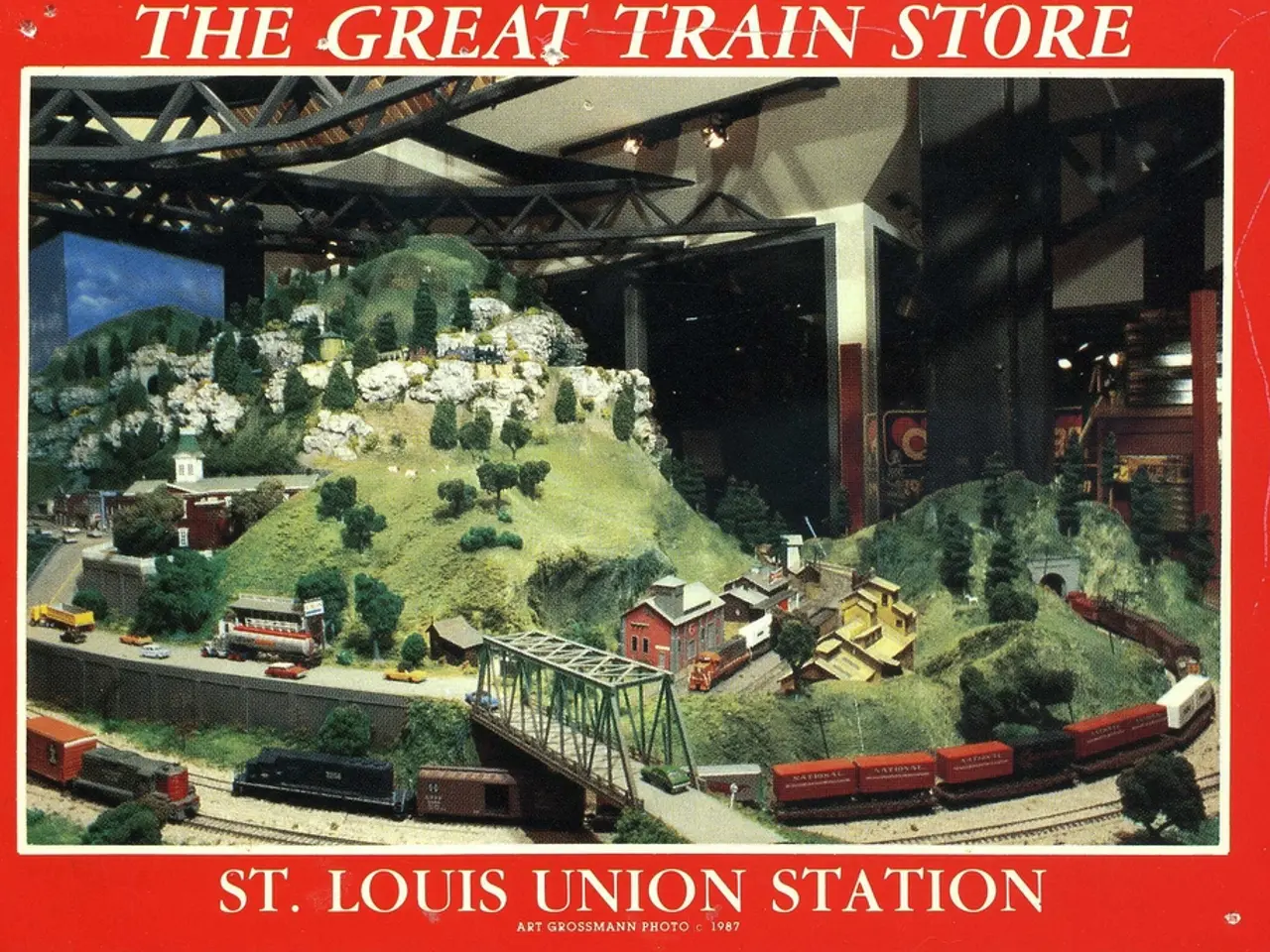 Historic Roman Villa and Vintage Steam Engine Locomotive