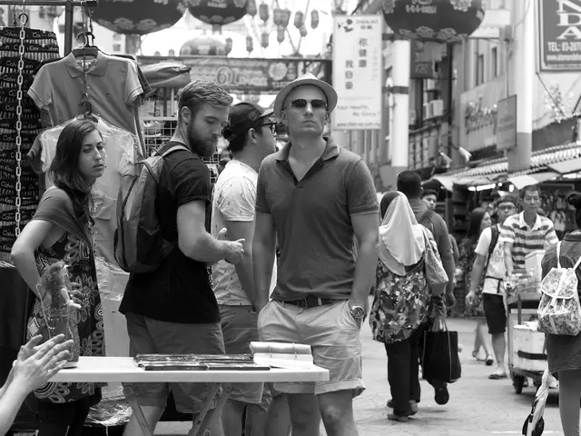 Vendors selling farm-fresh produce in the town square merchant area.